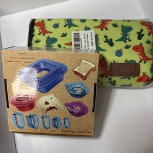 Dinosaur Insulated Lunchbox & Sandwich cutter For Kids - Super Cute